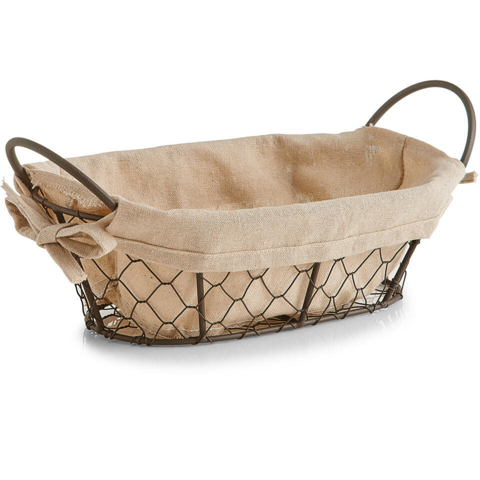 Zeller Broodmandje – metaaldraad – vintage – 26 x 17 cm
