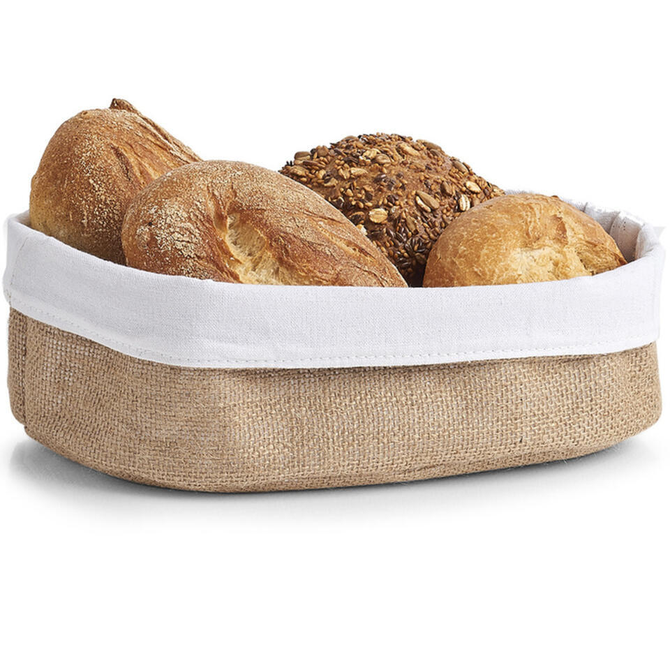 Zeller Mandje – voor brood – jute – 26 x 18 cm