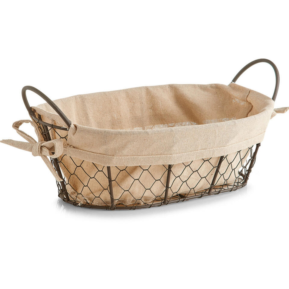 Zeller Broodmand – metaaldraad – vintage – 30 x 21 cm
