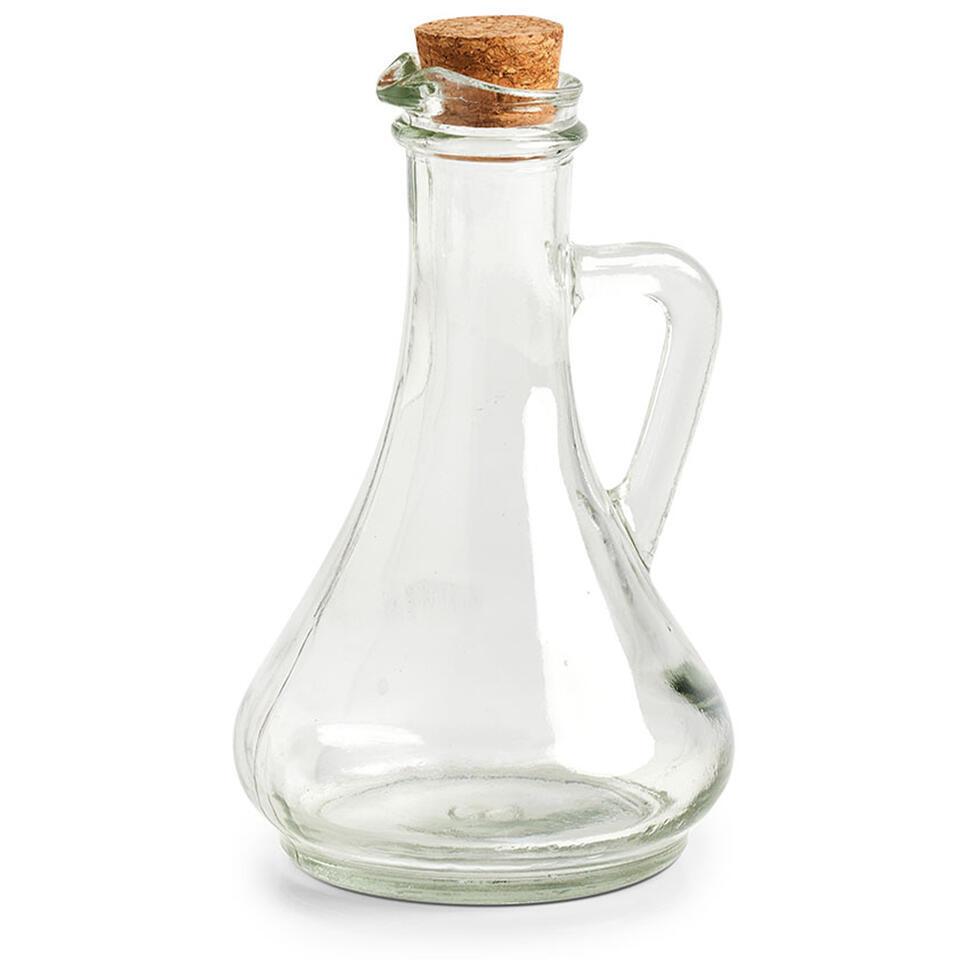 Azijn/olie fles – glas – 270 ml – met kurk
