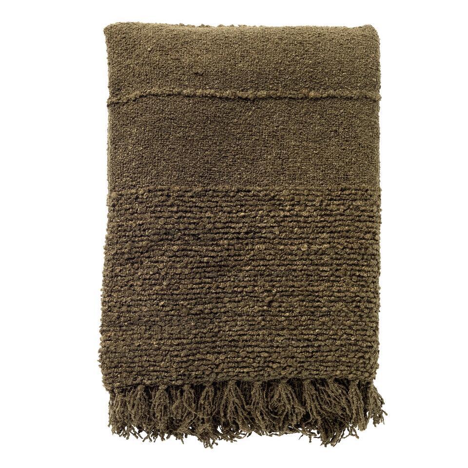 Plaid Senna – Military Olive – 140×180 cm