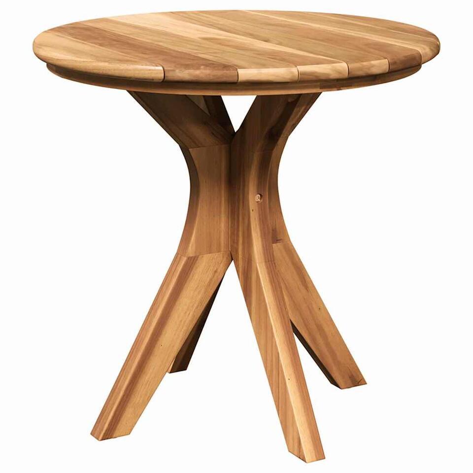 vidaXL – Koffietafel – Brown – Solid Teak wood – Ø55 x 51 cm