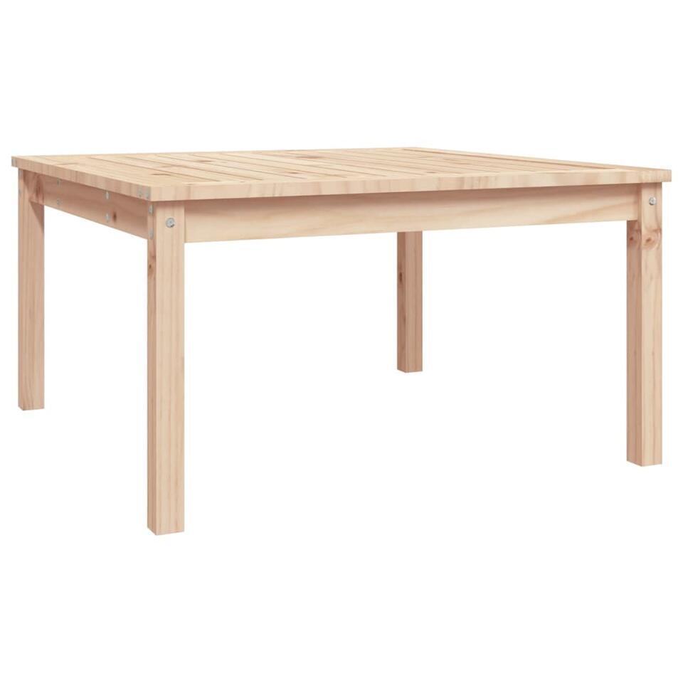 vidaXL – Loungetafel – Bruin – Massief grenenhout – 82,5×82,5×45 cm