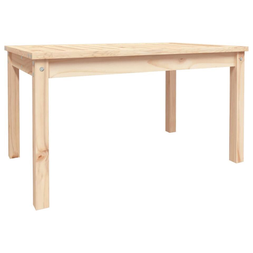 vidaXL – Salontafel Rechthoekig – Naturel – Massief grenenhout – 82,5×50,5×45 cm
