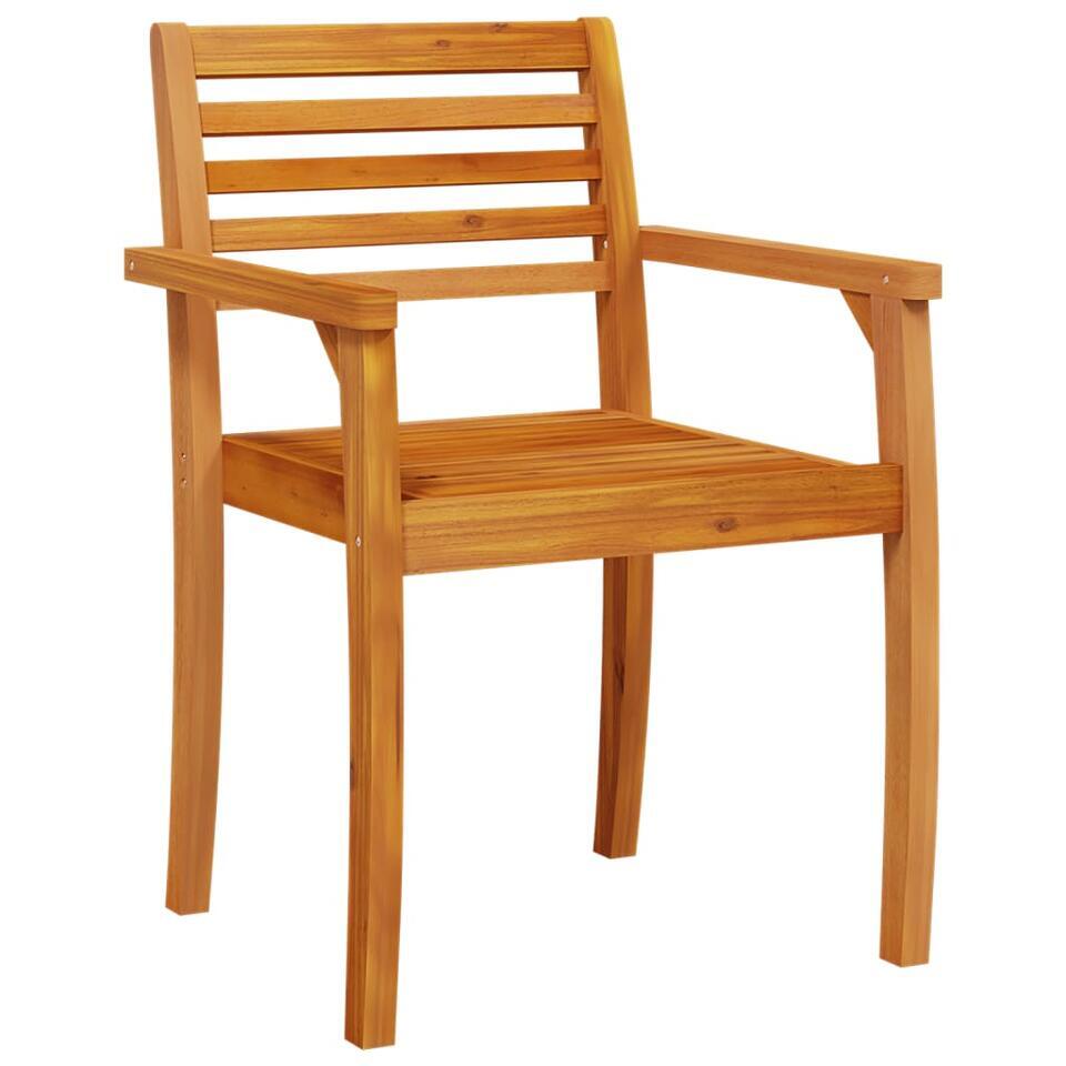 vidaXL – Tuinstoelen – Bruin – Acaciahout – 2 stuks – 59x55x85 cm