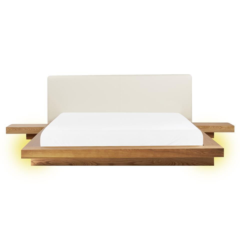 ZEN – Tweepersoonsbed LED – Lichthout – 160 x 200 cm – MDF