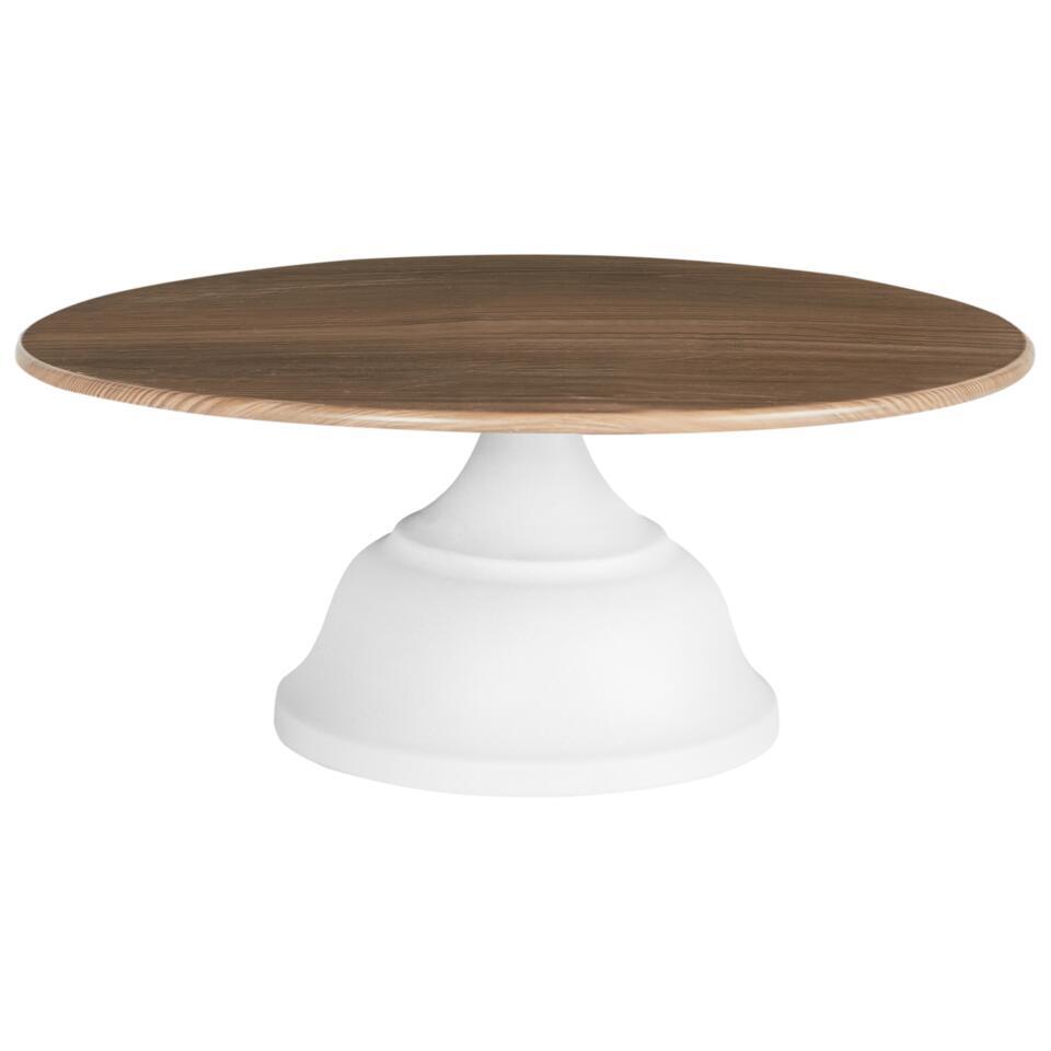 BRIOCHE – Gebaksstandaard – Wit/Licht hout – IJzer/Hout