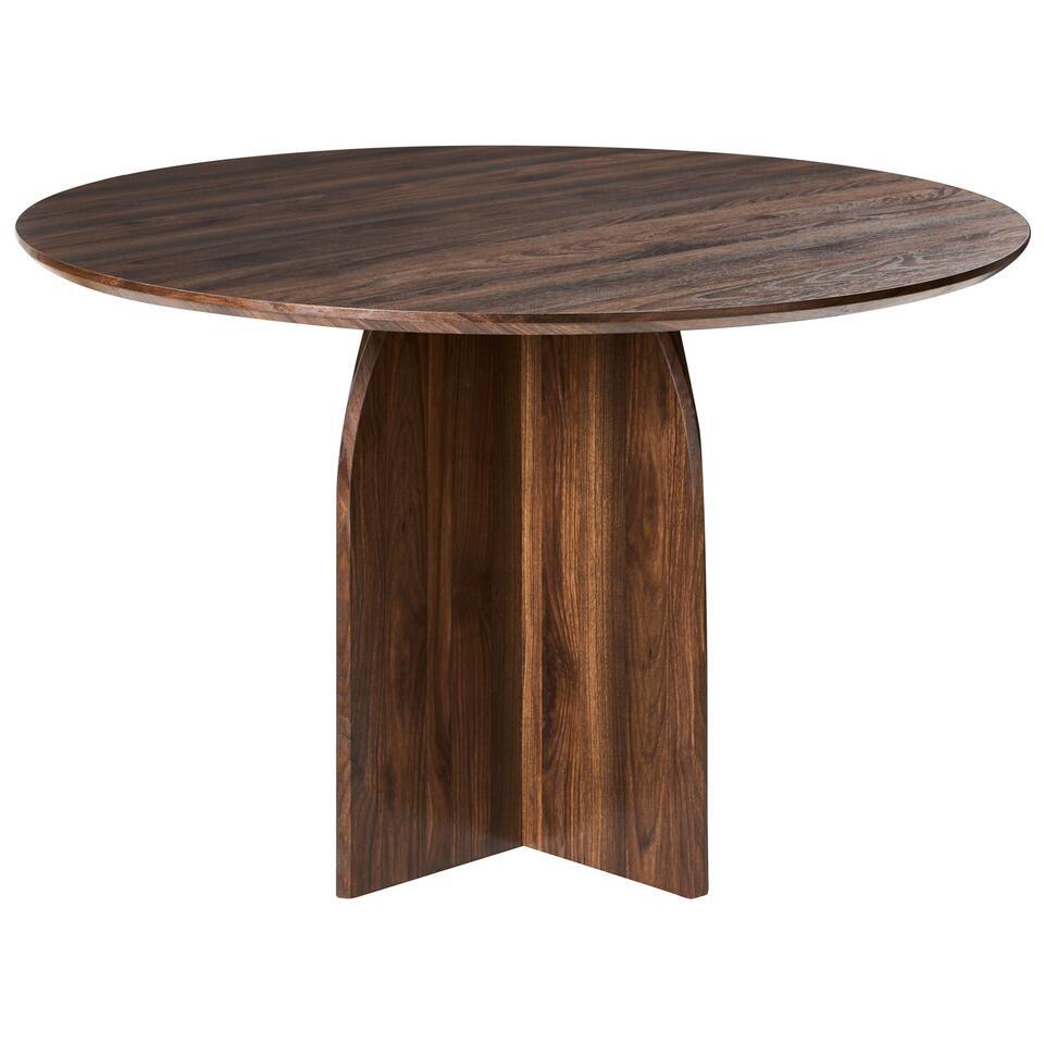 YARRA – Eettafel – Donkerbruin – ø 120 cm – MDF