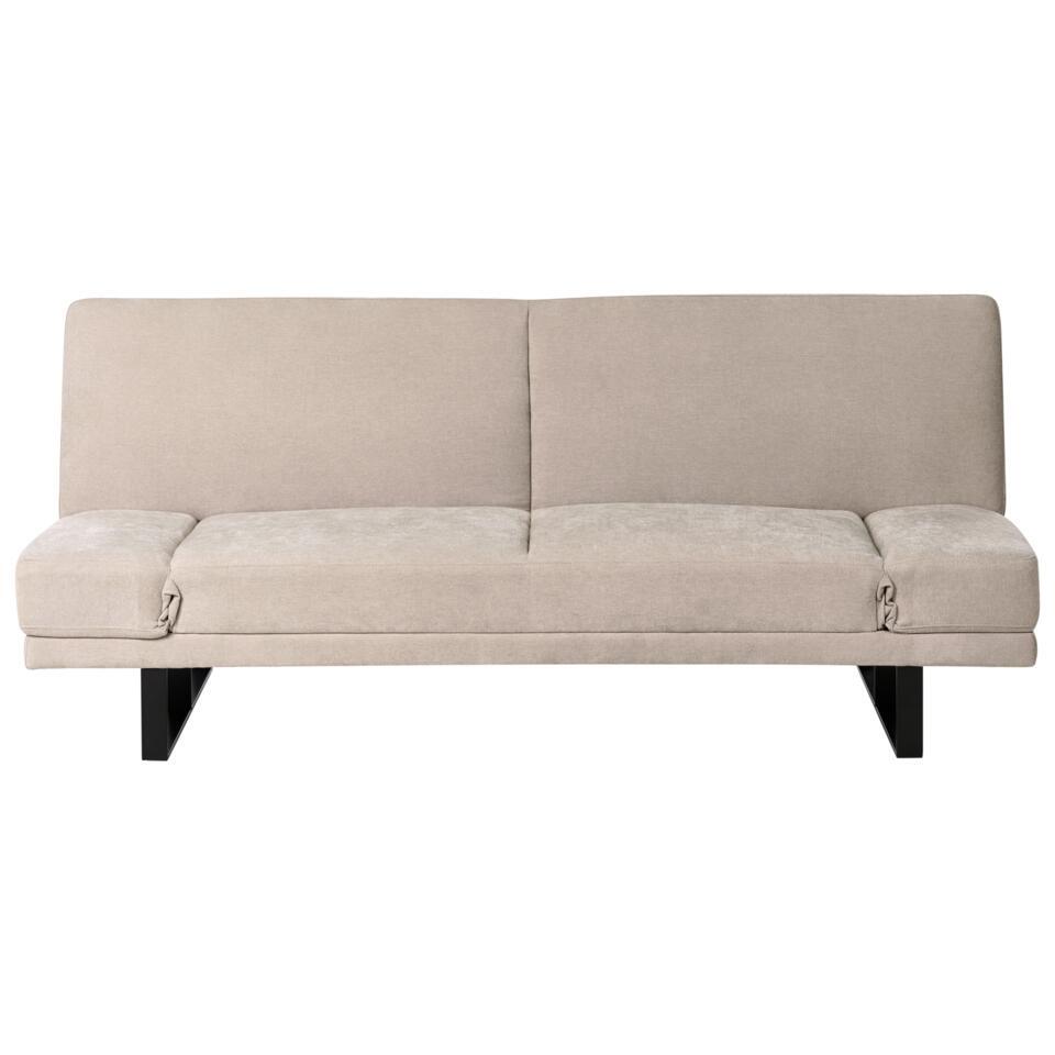 YORK – Slaapbank 2-zits – Lichtbeige – Chenille