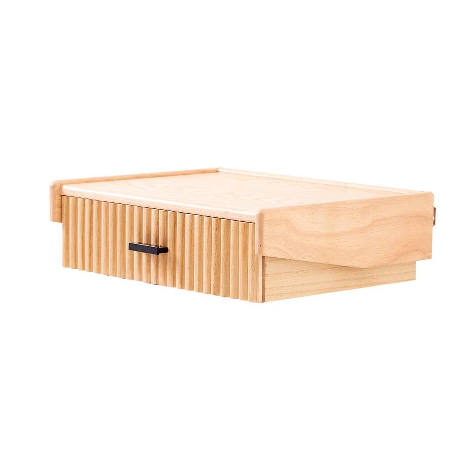 Zwevend Nachtkastje van Hout met Lade