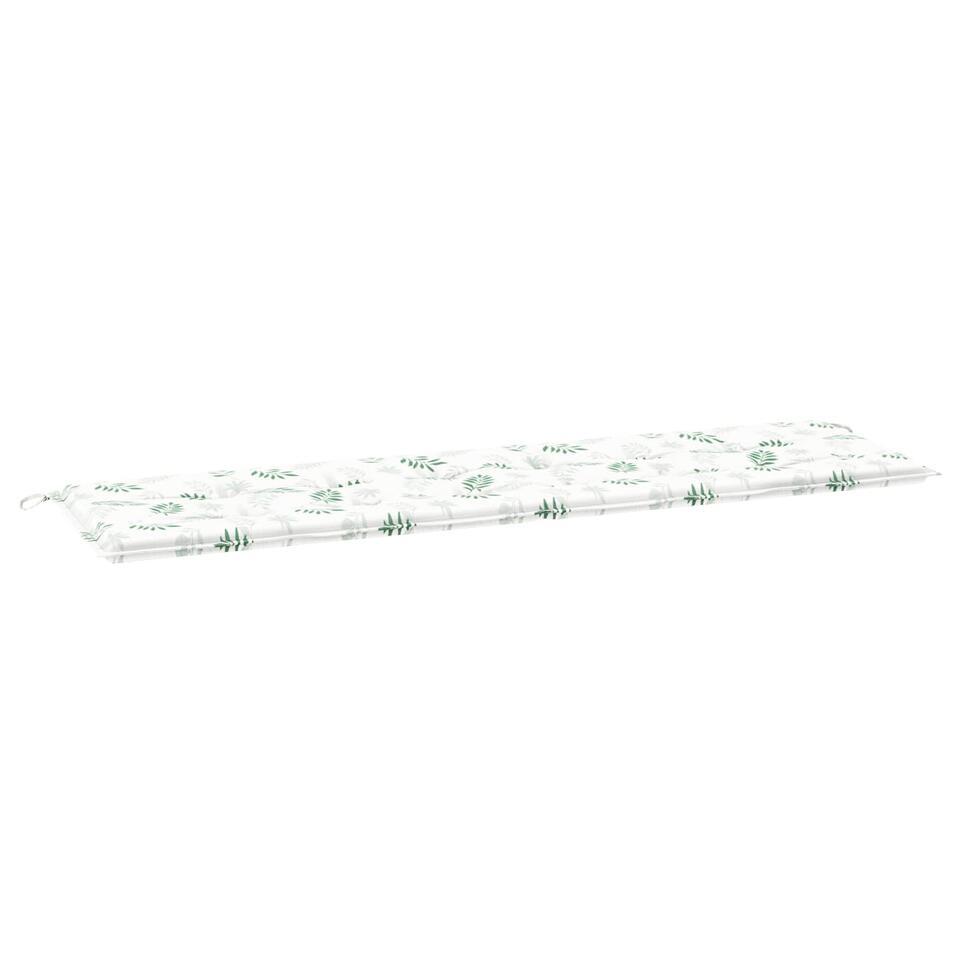 vidaXL – Tuinbankkussen 180x50x4 cm – oxford stof – Bladontwerp