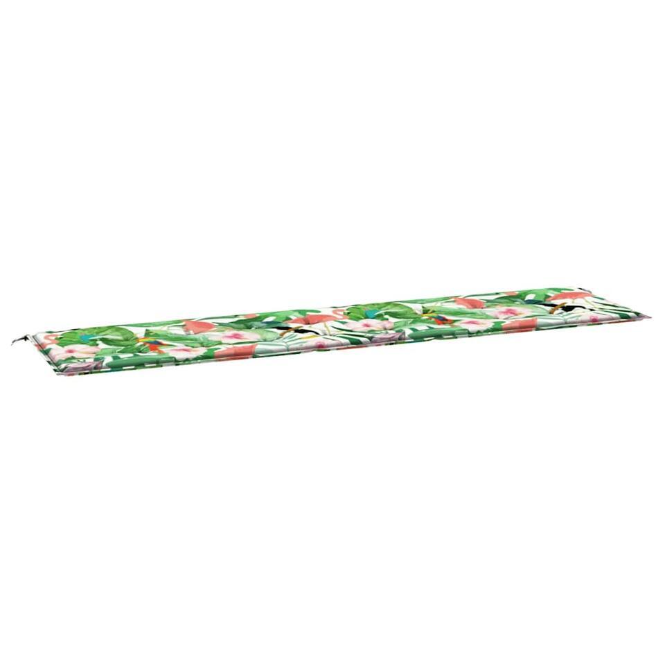 vidaXL – Tuinbankkussen 200x50x4 cm stof meerkleurig tuinbank kussen
