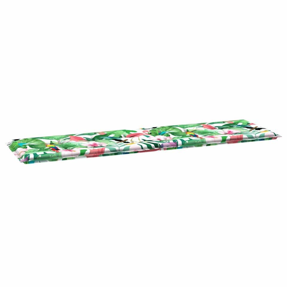 vidaXL – Tuinbankkussen 150x50x3 cm – oxford stof – Bloemen Multikleur