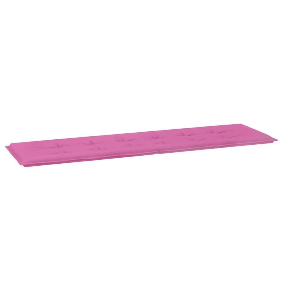 vidaXL – Tuinbankkussen – Effen – 180x50x4 cm – oxford stof – Roze