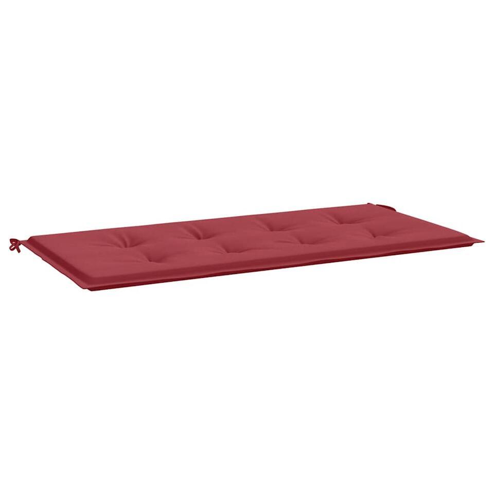 vidaXL – Tuinkussen – 100x50x4 cm – Zitkussen – Oxford Stof Wijnrood