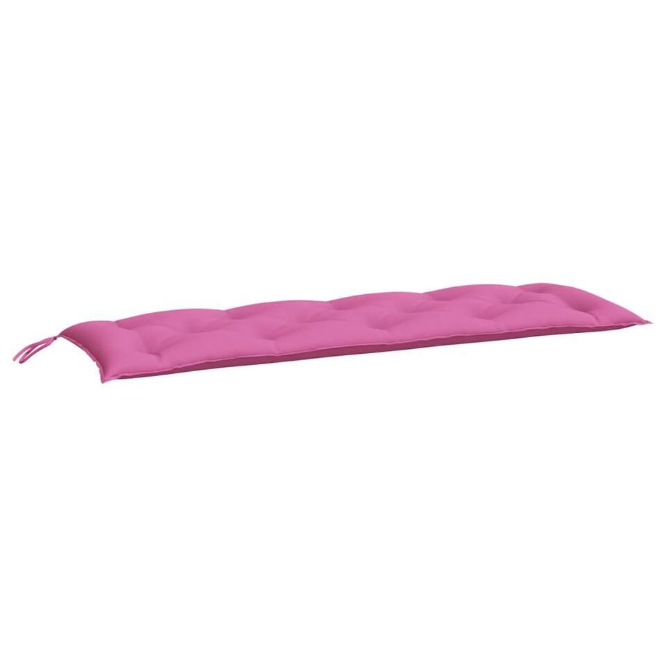 vidaXL – Tuinbankkussen 150x50x7 cm oxford stof roze tuinbank kussen