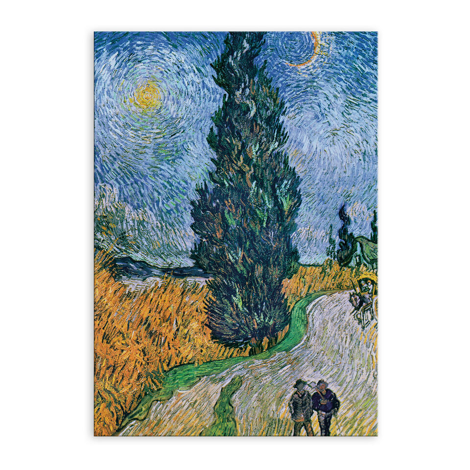 Art for the Home Canvas – Van Gogh Country road in Provence by Night