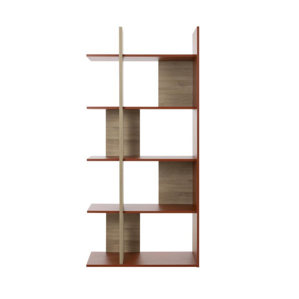 CALICOSY – EPURA Boekenkast woonkamer – Licht hout – 36x90x190 cm