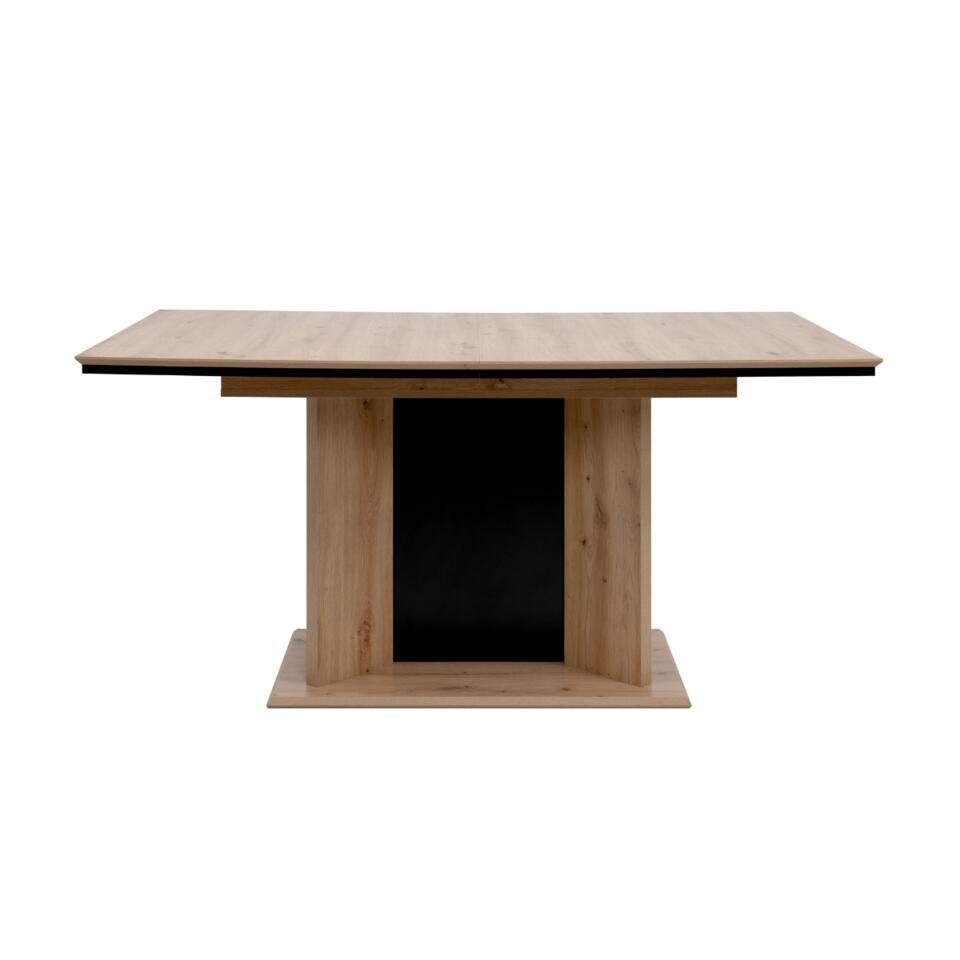 CALICOSY-NOVARA Eetkamertafel – Zwart – 90x160x76 cm
