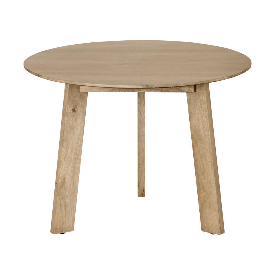Lewis & Loft Eettafel Lien – FSC® mangohout – Rond – ø105 cm – Naturel