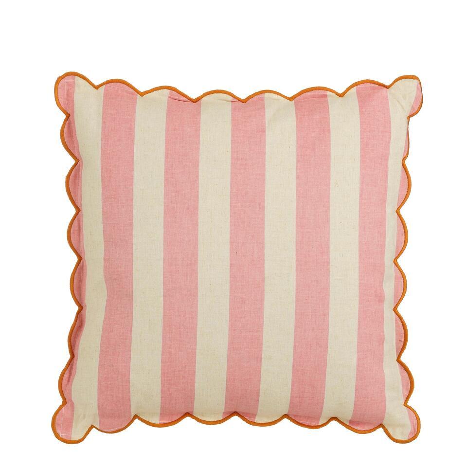 Mica Decorations Gestreept Sierkussen – 45 x 45 x 10 cm