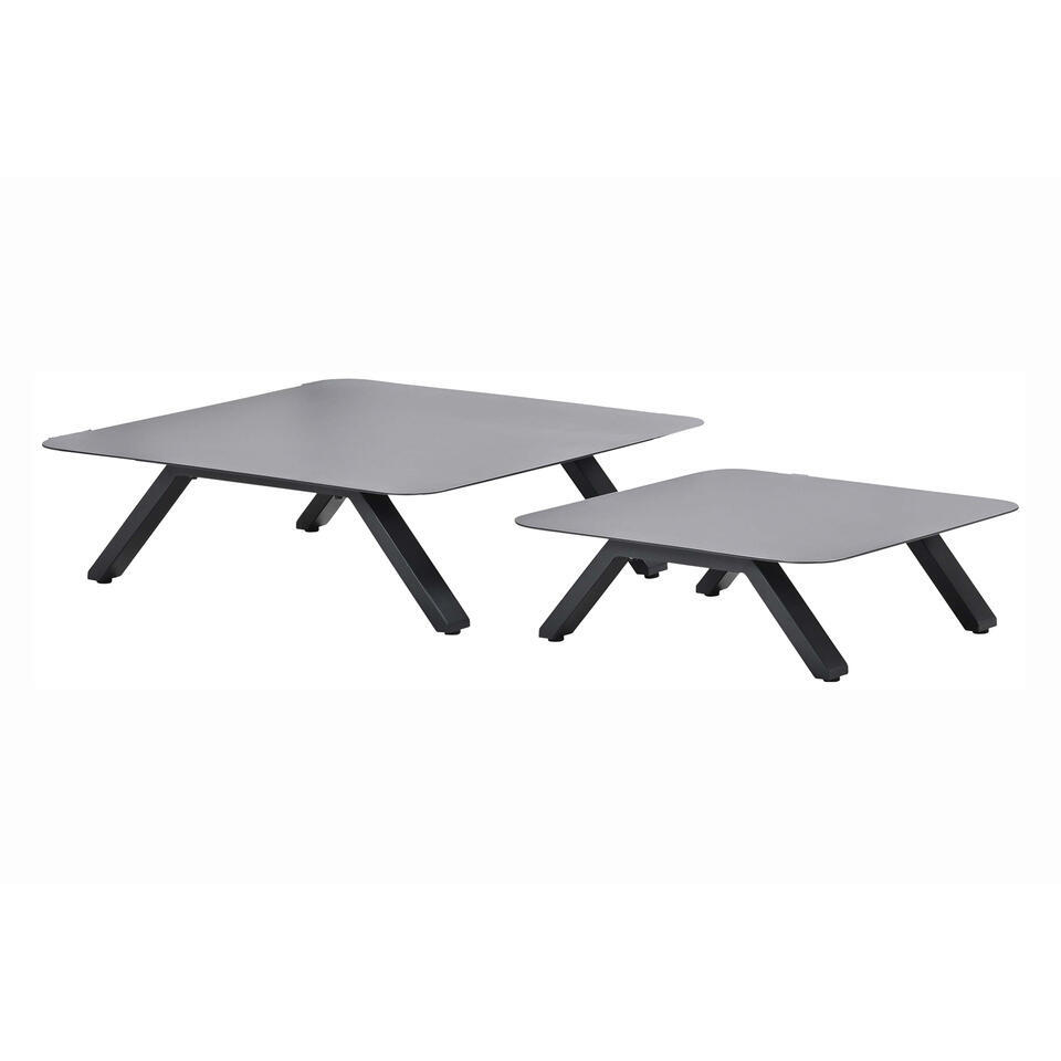 Garden Impressions Realdo aluminium 2-delige loungetafel set