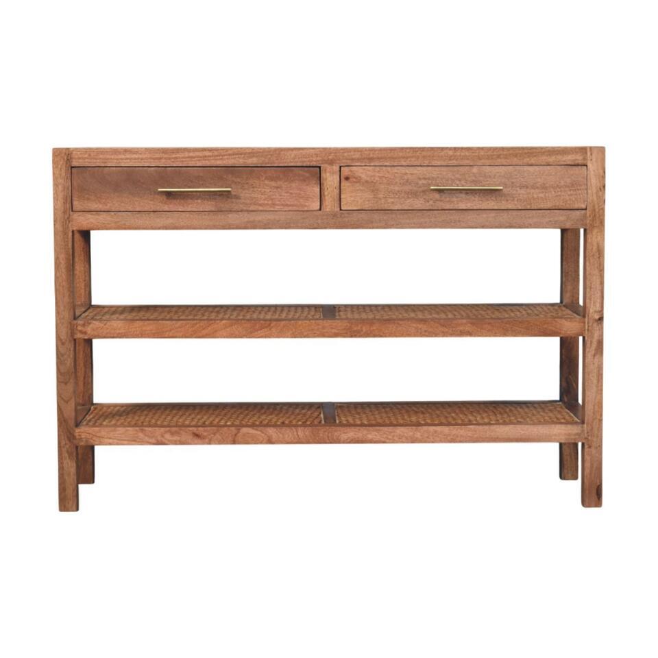 Artisan Furniture Massief Mangohouten Saffron rotan console