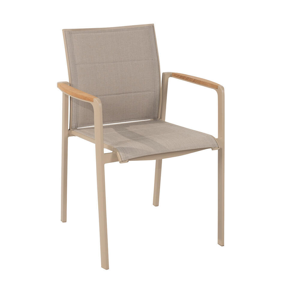 4 Seasons Cortina tuinstoel stapelbaar – latte