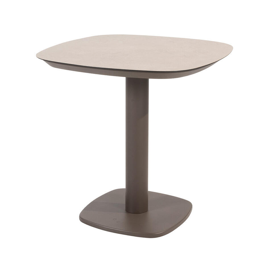 4 Seasons Manolo bistro tuintafel 75×75 cm terre – ceramic print