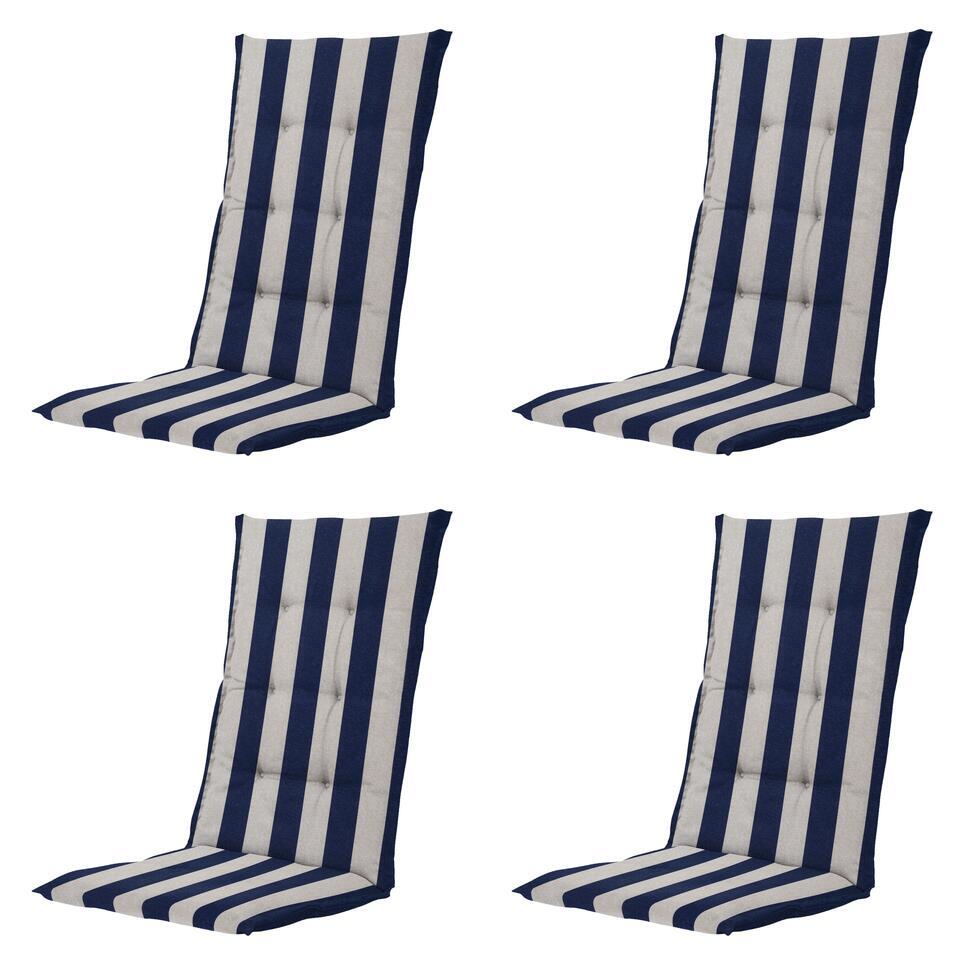 Amora – Kussen gestikt hoge rug – Set van 4