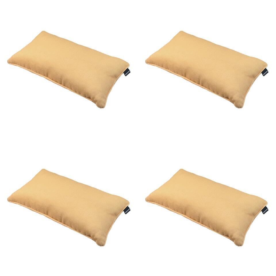 Madison – Sierkussen Napels – Geel – 30x50x10cm – Set van 4