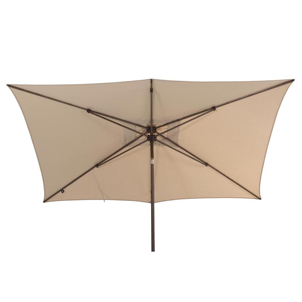 4 Seasons Azzurro stokparasol 200×300 cm beach solefin – Wenge frame