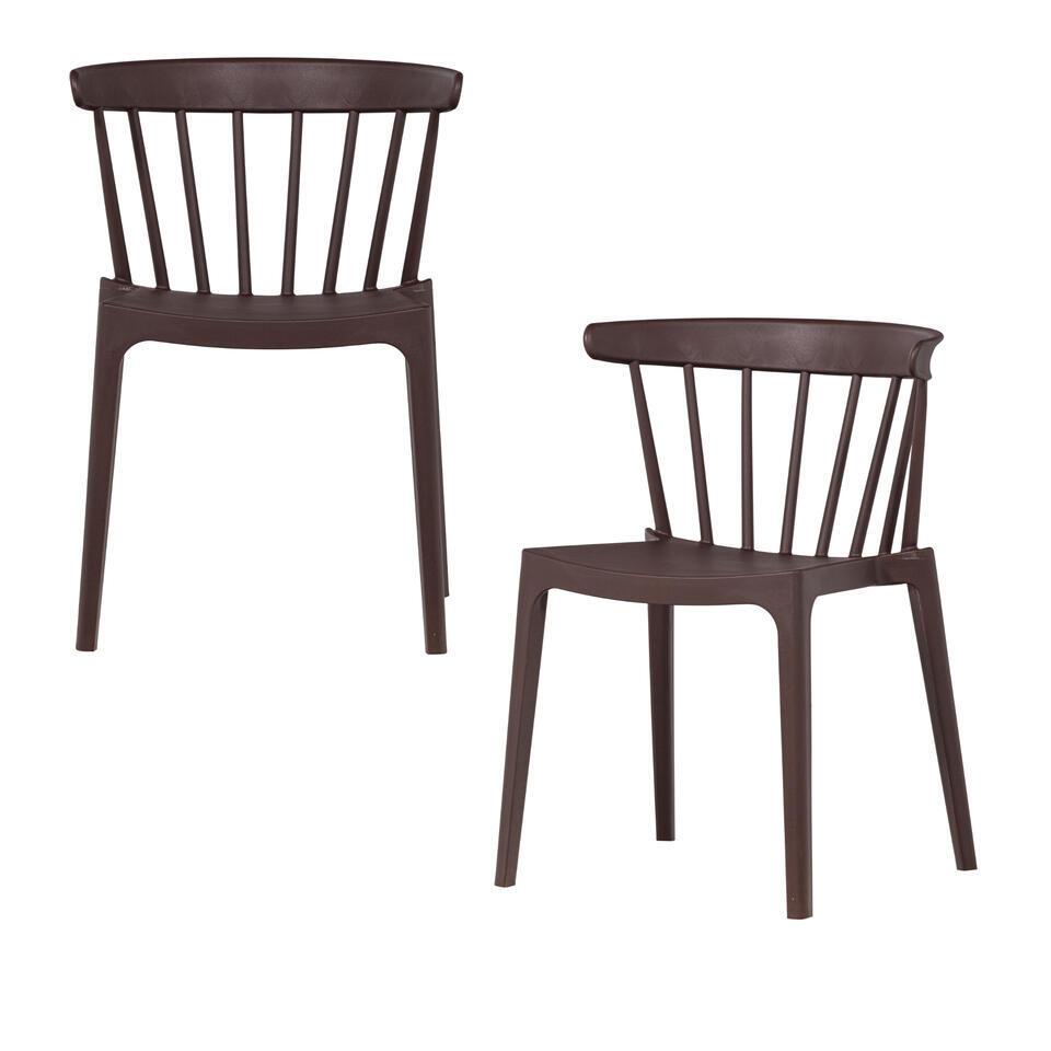 WOOOD Bliss Tuinstoelen – Kunststof – Jadegroen – 75x52x53 – Set van 2