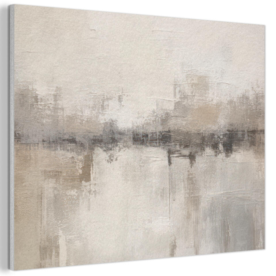 Akoestisch Schilderij 100×70 cm Moderne kunst – Abstract – Beige