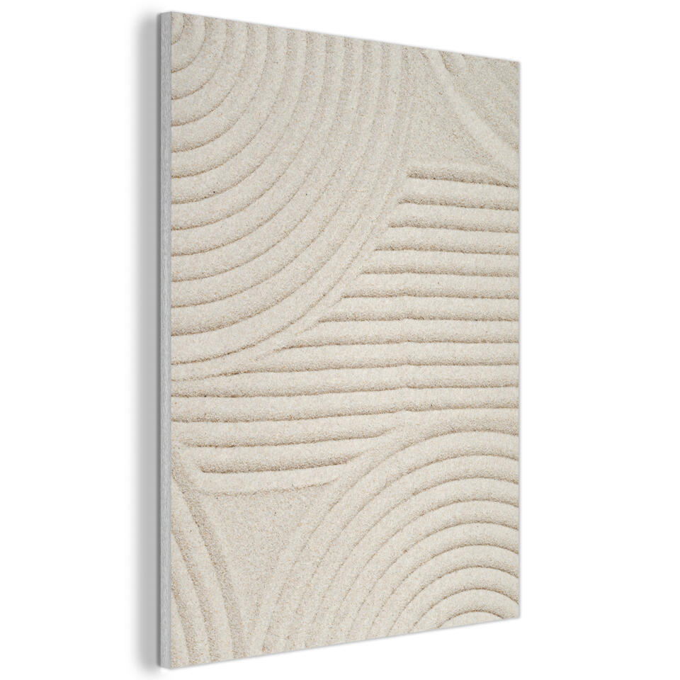 Akoestisch Schilderij 60×80 cm Patroon – Abstract – Wit