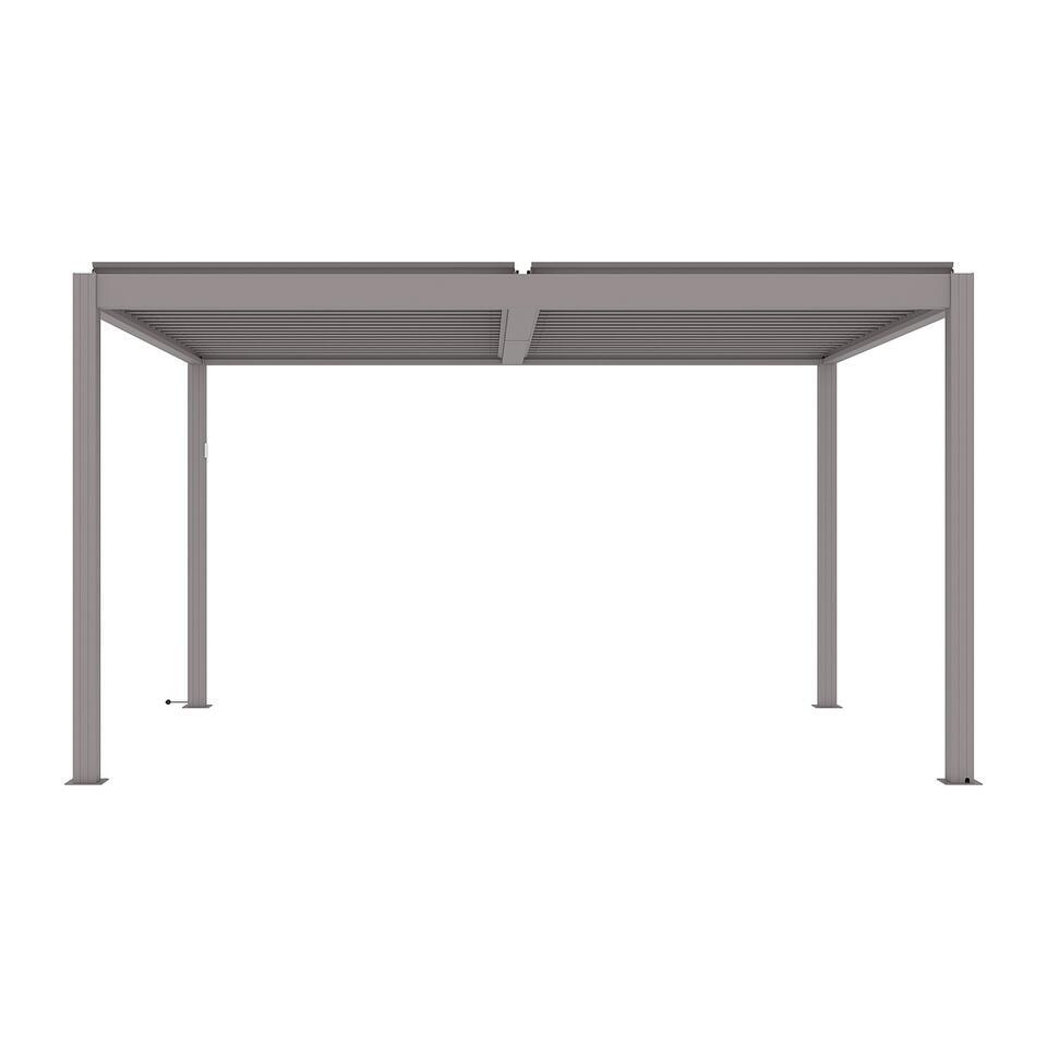 Vrijstaande pergola AMADORA – – Taupe Metaal
