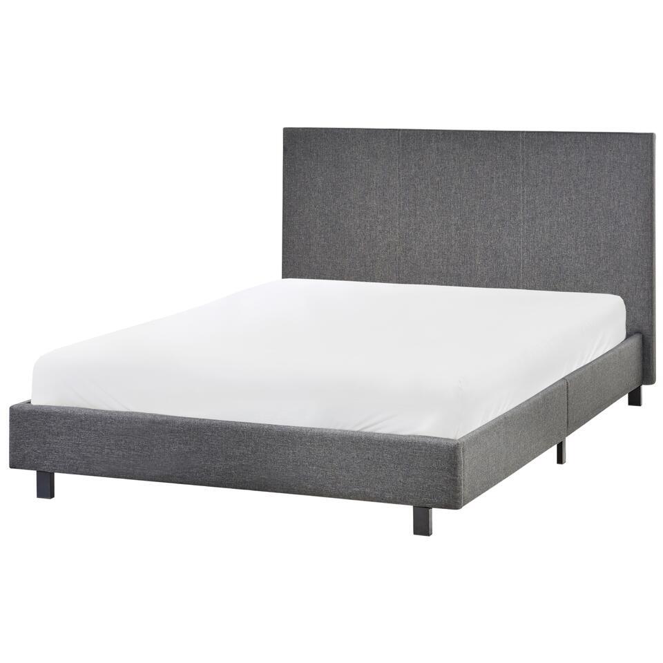 ALBI – Tweepersoonsbed – Grijs- 120 x 200 cm – Polyester