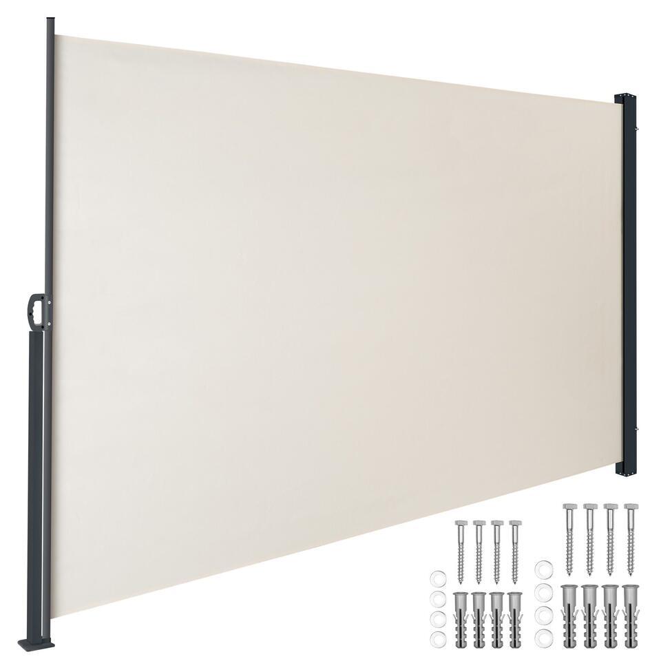 Zijmarkies – Beige – 287×184 cm – Waterdicht Polyester – Gepoedercoat Staal