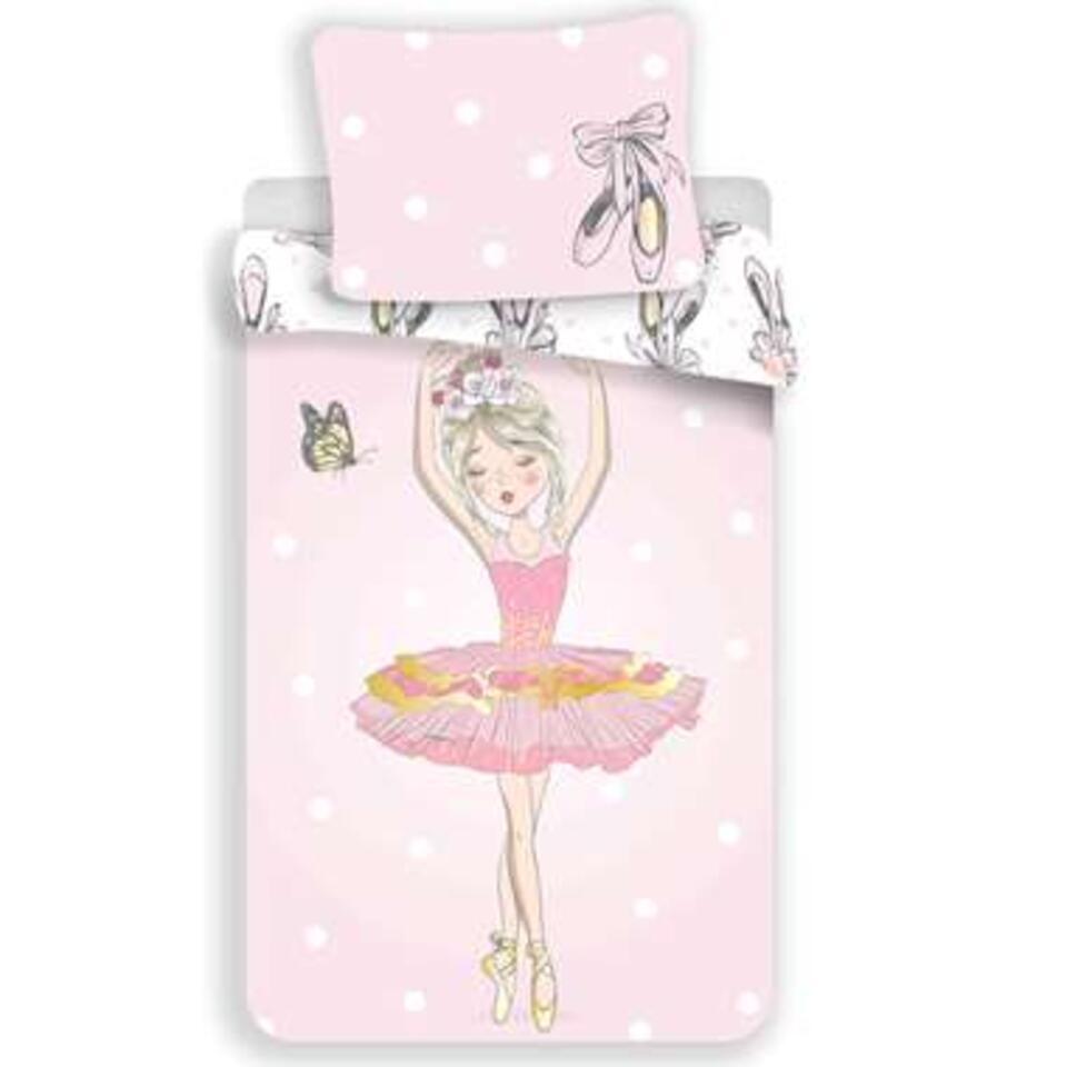 Ballet Dance – Dekbedovertrek – Eenpersoons – 140 x 200 cm – Roze