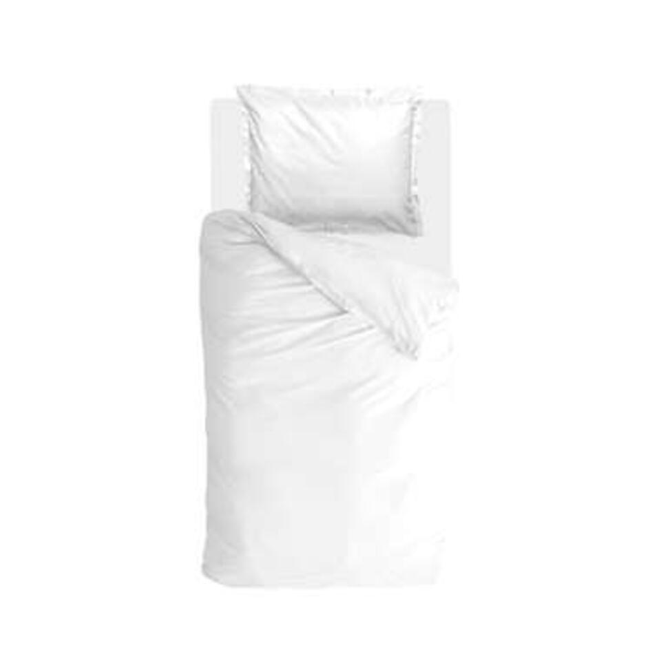 Walra – Dekbedovertrek Vintage Satin – 140×220 cm – Wit