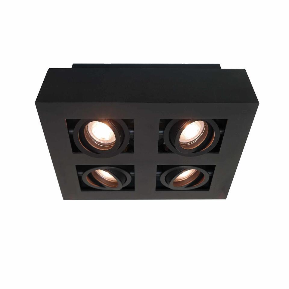 Artdelight Spot Bosco – 4 lichts – zwart – 25×8.6 cm