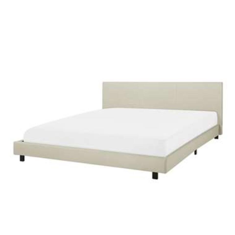 ALBI – Tweepersoonsbed – Beige – 180 x 200 cm – Polyester