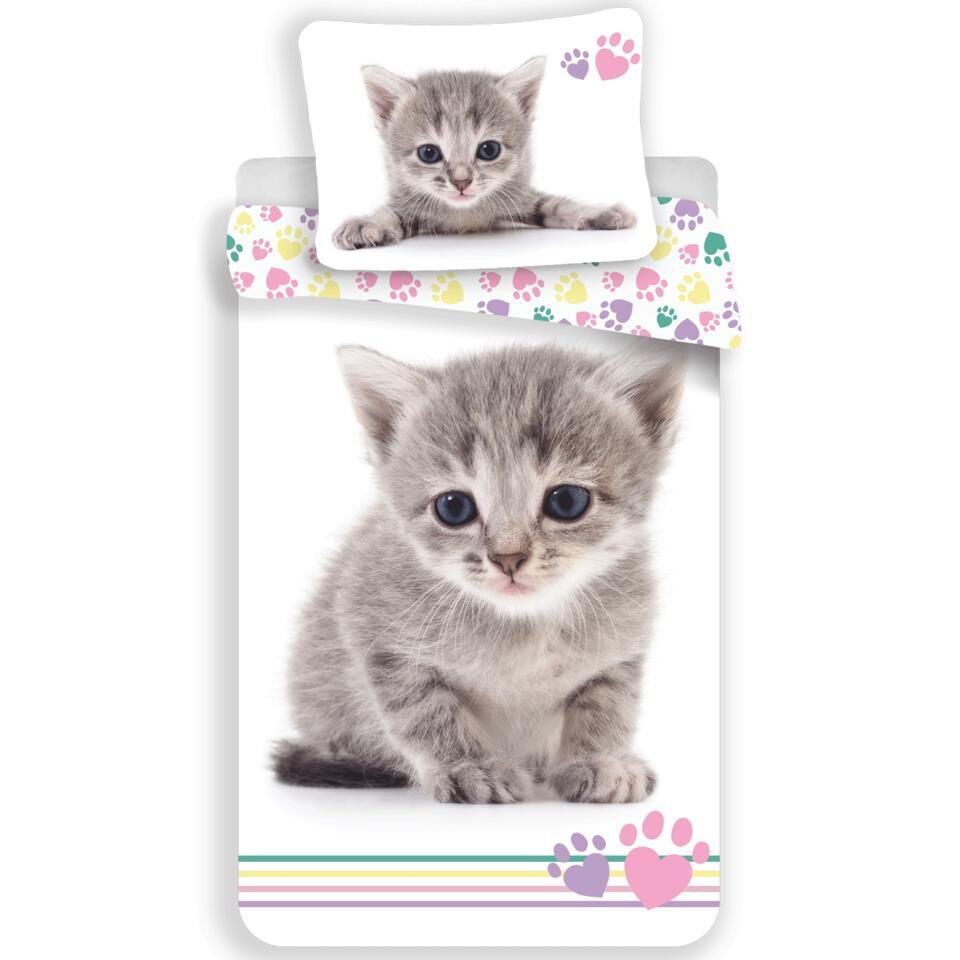 Animal Pictures Kitten Dekbedovertrek – Eenpersoons – 140 x 200 cm – Katoen