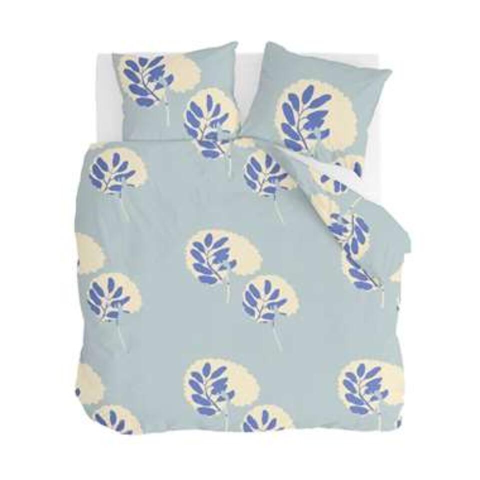 Walra – Dekbedovertrek Remade Romantic Leaves – 200×220 cm – Blauw