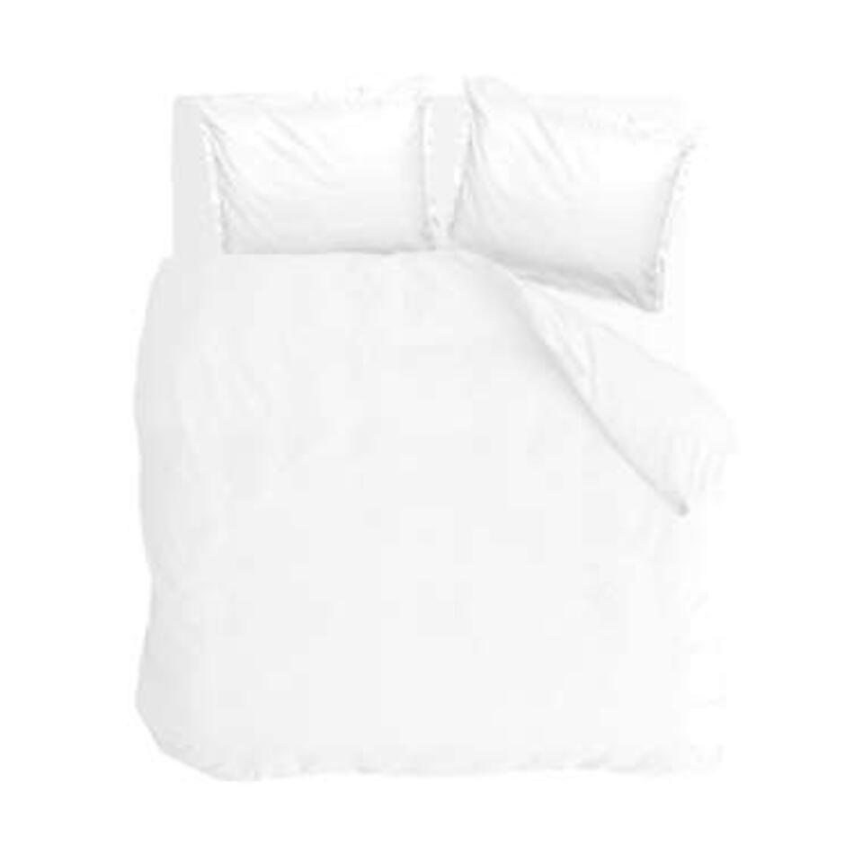 Walra – Dekbedovertrek Vintage Satin – 200×220 cm – Wit