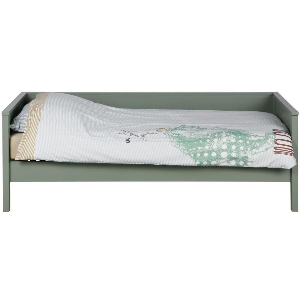 WOOOD Nikki Bedbank Excl Lade – Grenen – Jadegroen – 73x208x100