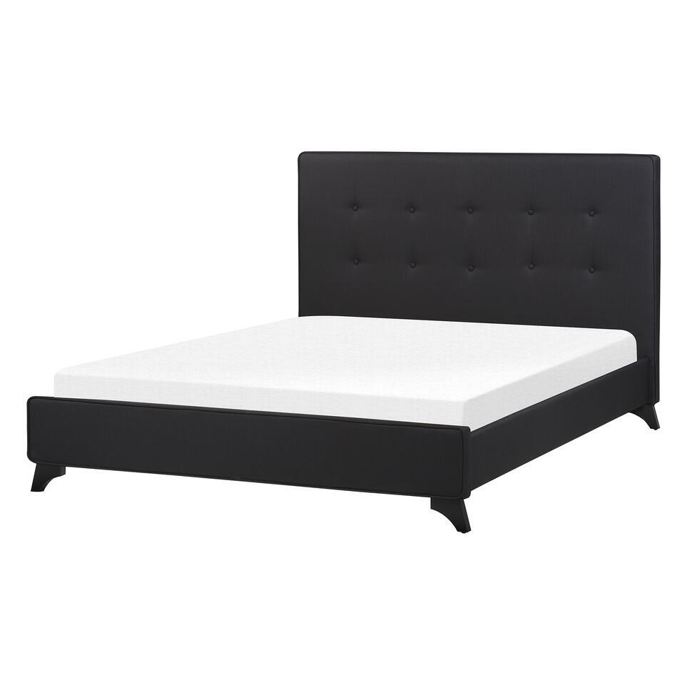 AMBASSADOR – Tweepersoonsbed – Zwart – 140 x 200 cm – Chenille