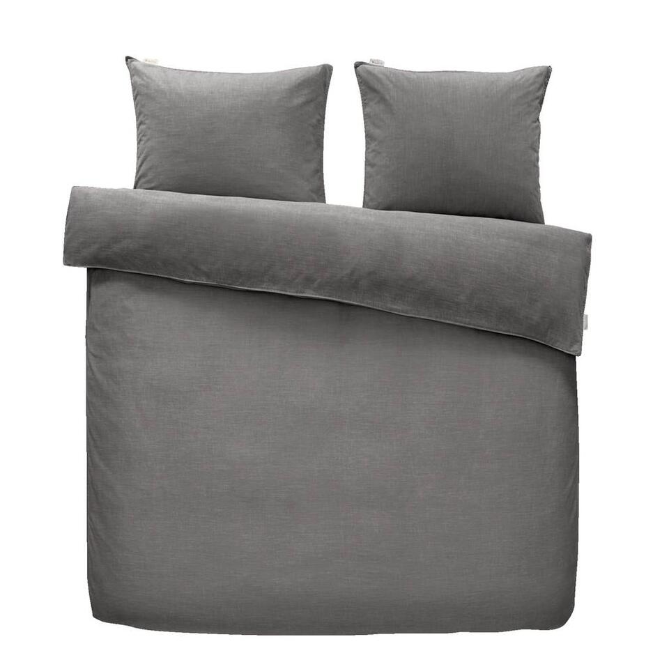 Walra dekbedovertrek Vintage Cotton – grijs – 240×200/220 cm
