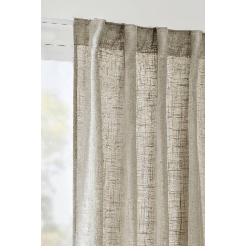 Gordijn Dante – taupe – 140×280 cm (1 stuk)