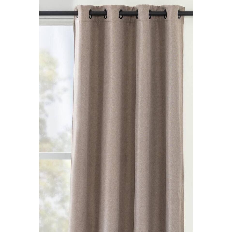 Gordijn Dion – taupe – 140×280 cm (1 stuk)